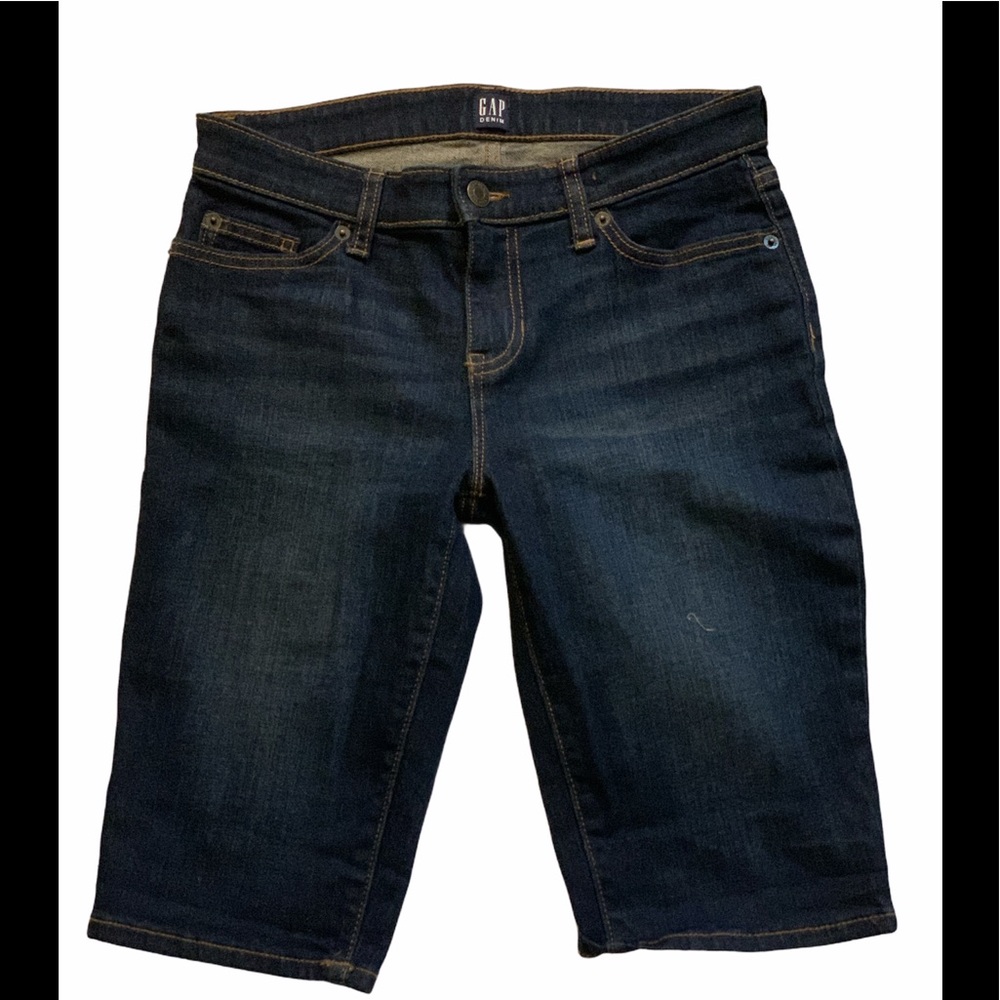 Gap Dark Wash Bermuda Shorts Size 24